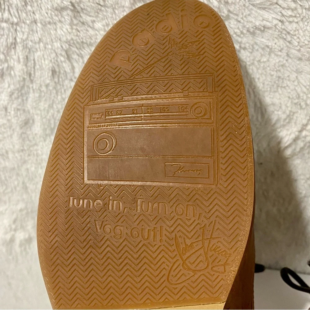 John Fluevog Radio CBC Brown Leather Classic Derby Oxfords Men’s Size 7.5 - Picture 9 of 13